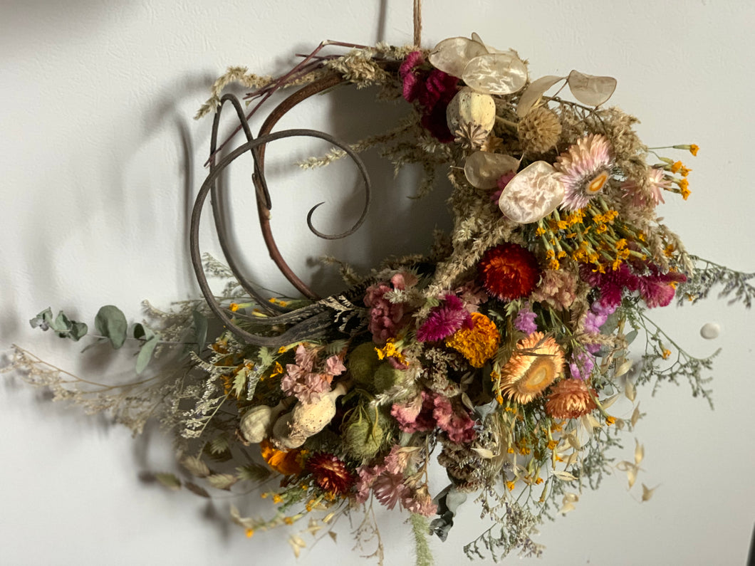 Dried Flower Magick Wreath Workshop at Veda Lux, 10/18/25